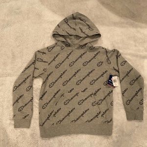 Kids Gray Champion Hoodie New With Tags Size Large